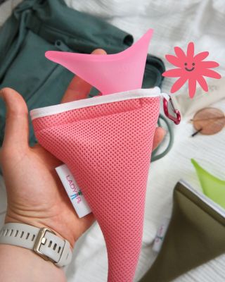 🤫🚽 No need to search for the perfect toilet. Just pack your LadyP. 👆